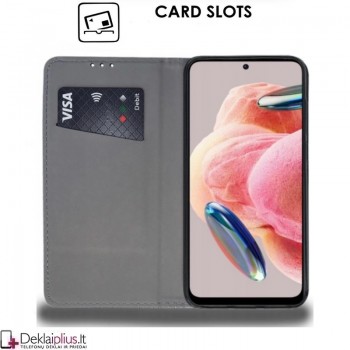 Telone atverčiamas dėklas - auksinės spalvos (Xiaomi Redmi 12/Poco M6 Pro 5G) Telone atverčiamas dėklas - auksinės spalvos (Xiaomi Redmi 12/Poco M6 Pro 5G)